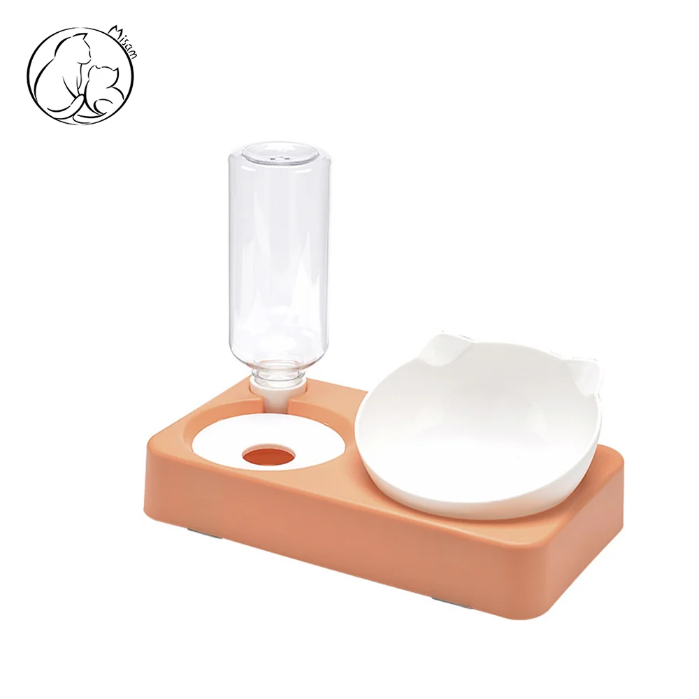Misam 28 Pişiklər və Köpəklər üçün Avtomatik İçki Qabı ilə İkiqat Qab 28×17×22 sm — Bakı