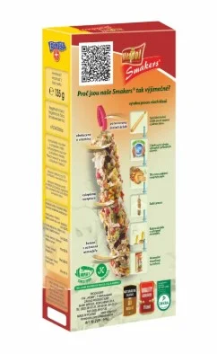 Dovşanlar və gəmiricilər üçün Vitapol Smakers 3-ü 1-də (alma, meşə giləmeyvələri, tərəvəzlər) 90 qr — Bakı