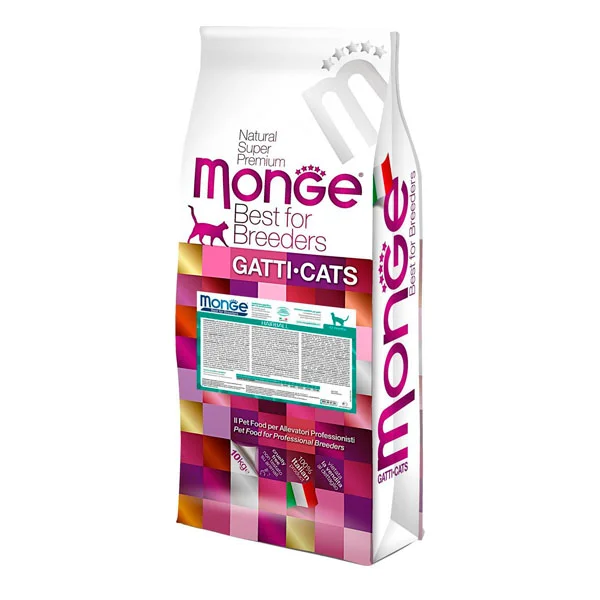 Monge Hairbal Best for Breeders Chicken, yetkin pişiklərdə tük topalarının çıxarılması üçün tam quru yem, toyuqla, super premium keyfiyyətli (çəki ilə) — Bakı