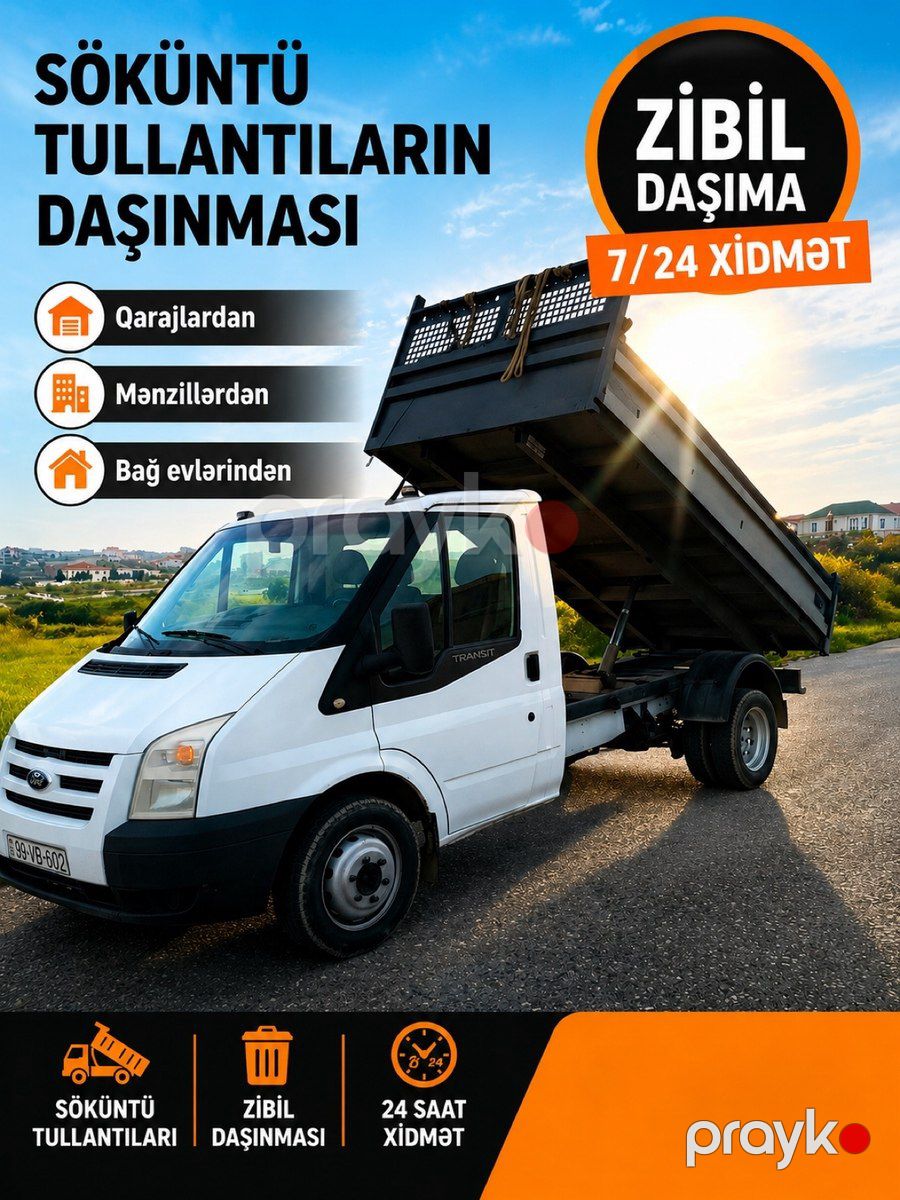 Söküntü tullantı daşınması — Logistika, Bakı (2)