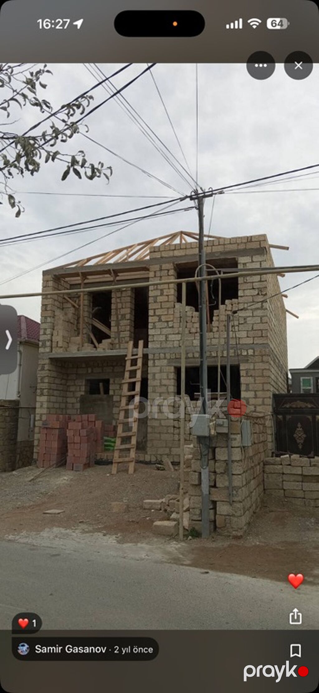 5 otaqlı, 165 kv. m, Kredit yoxdur, Təmirsiz — Ev, villa, Güzdək (4)