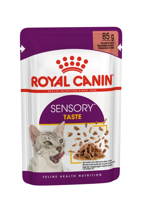 Royal Canin Sensory Dad Yetkin pişiklər üçün yaş yem, dad tumurcuqlarını stimullaşdırır, sousda, 85 q — Bakı