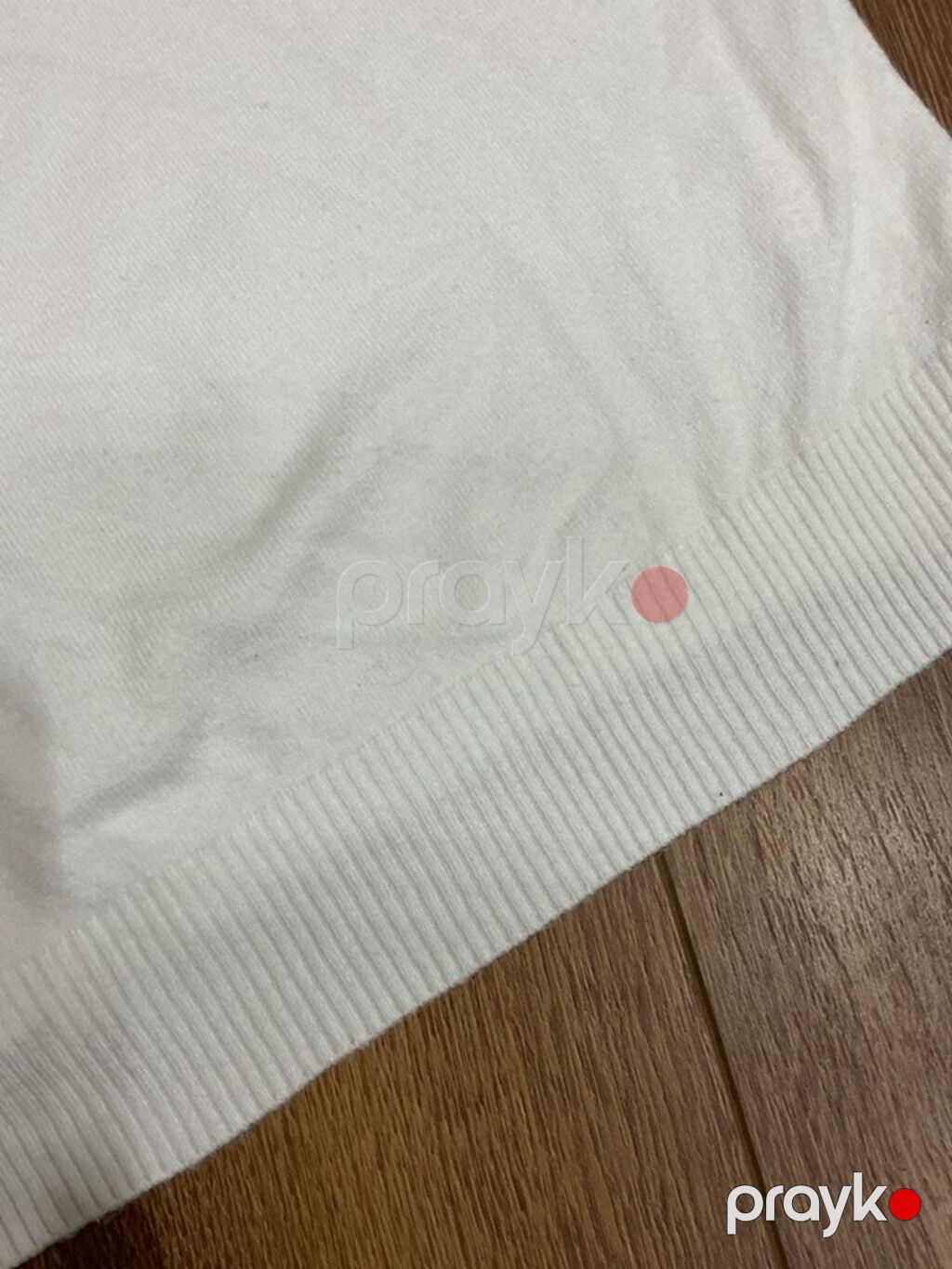 Ağ rəngli qısaqoll trikotaj sviter/bluz. - Yarım-balıqçı (mock neck) — Futbolka və polo, Bakı (2)