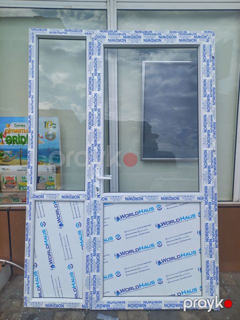 PVC qapı‑pəncərə dəsti - Profil: NORDWIN/WorldHaus PVC profilləri — Gəncə