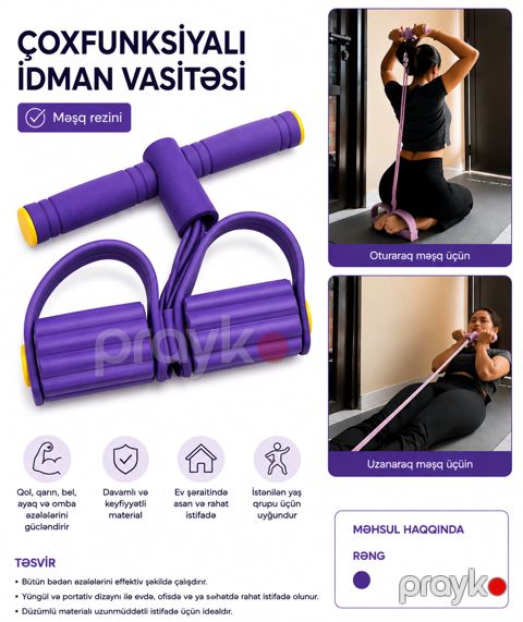 Fitness rezin bant, bənövşəyi, ölçü XL — Bakı