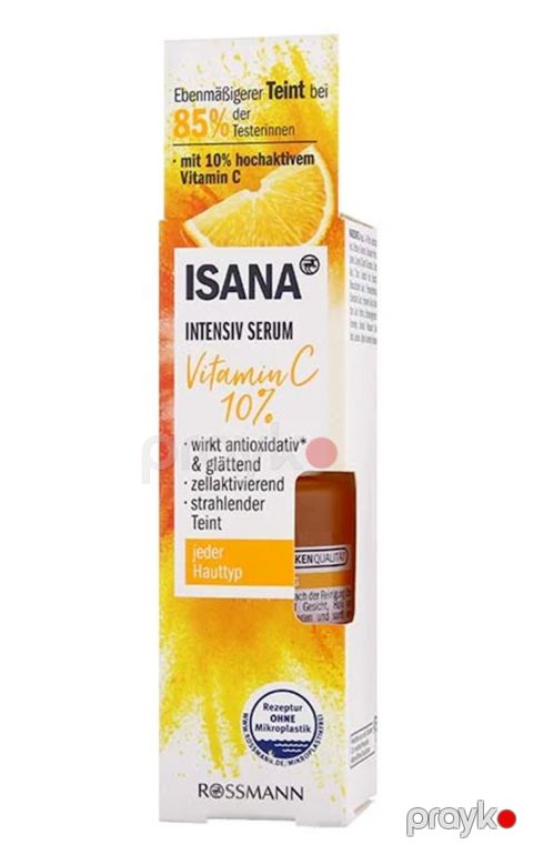 Üz üçün zərdab Isana Intensiv Serum Vitamin C 10%, 30 ml — Bakı