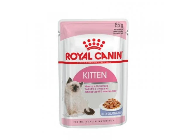 Royal Canin Kitten 4 aydan 12 aya qədər pişik balaları üçün yaş yem, jele şəklində, 85 q — Bakı