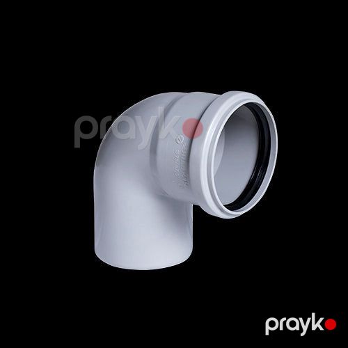 Hıll fan dirsək (kanalizasiya) 90° 75 mm — Santexnika, Bakı (3)