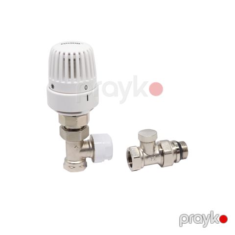 Radiator üçün termostatik dəst equıdıs EQ-8120 düz termoklapanlı