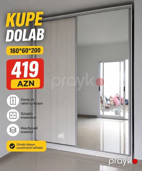 *Siyirməli Dolab* Yeni sifarişlə hazırlanır rəng seçimi var olcu — Saray