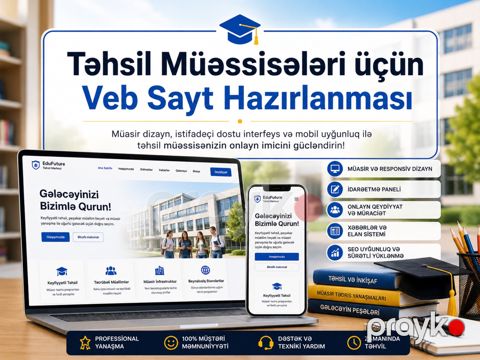 Təhsil müəssisələri üçün veb sayt hazırlanması — Bakı