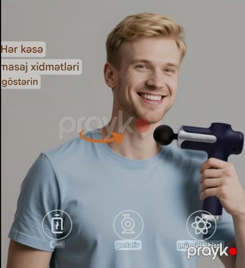 Masajor, Vibro masajor, Bədən üçün, Yeni, Ödənişli çatdırılma — Bakı