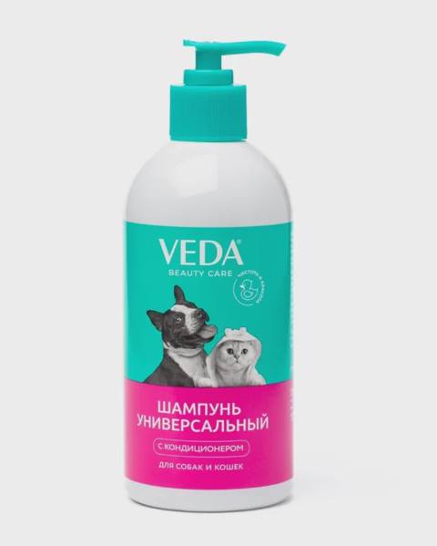 Veda, itlər və pişiklər üçün universal şampun, 500 ml — Мышыктар