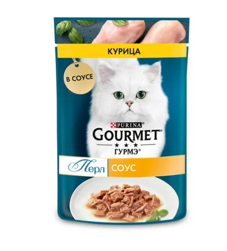 Gourmet Pearl souslu yumşaq toyuq filesi, 75 q — Zoo.az — Cats