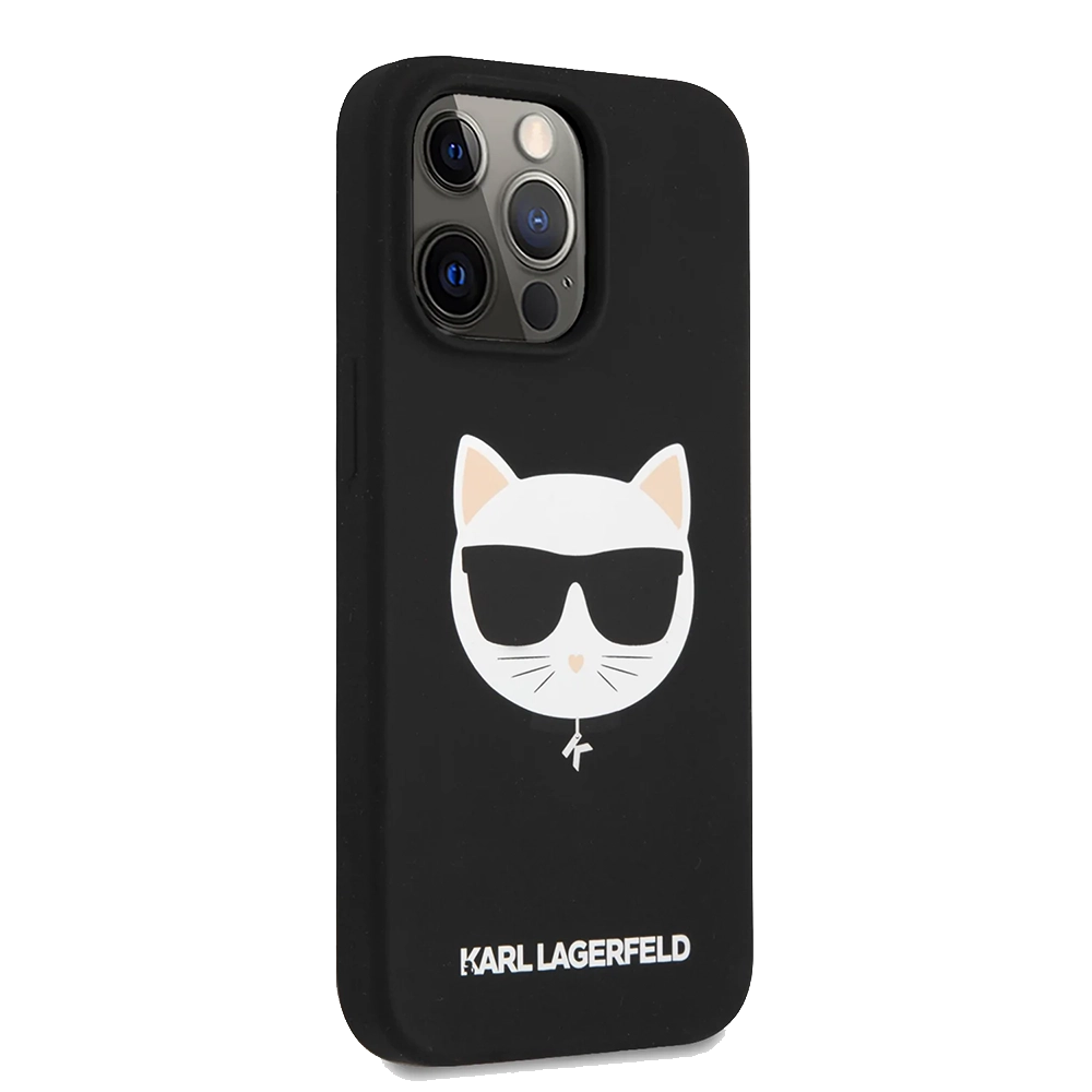 Karl hc Silicone choupette head black ip13 pro KLHCP13LSLCHBK Black — Mallar, Bakı (2)