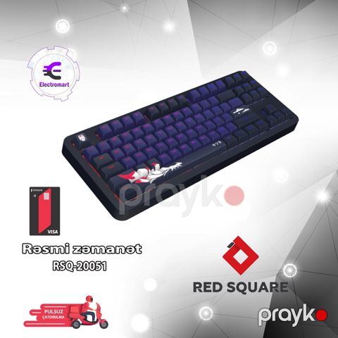 Oyun klaviaturası Red Square Alumix TKL Classic Kitsune Black (RSQ-20051) — Bakı