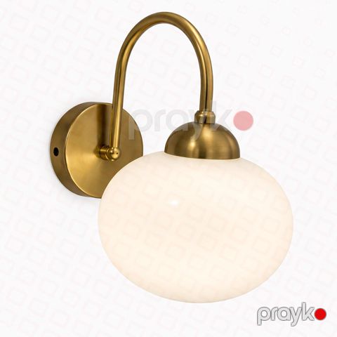 Divar lampası W283 qızılı+ağ 24X18 E27