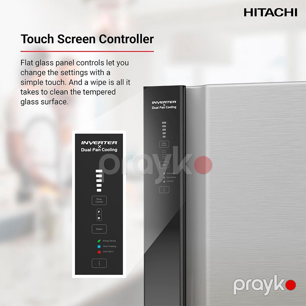 Soyuducu Hitachi RV655PUK0K4PSV Silver — Soyuducular, Bakı (3)
