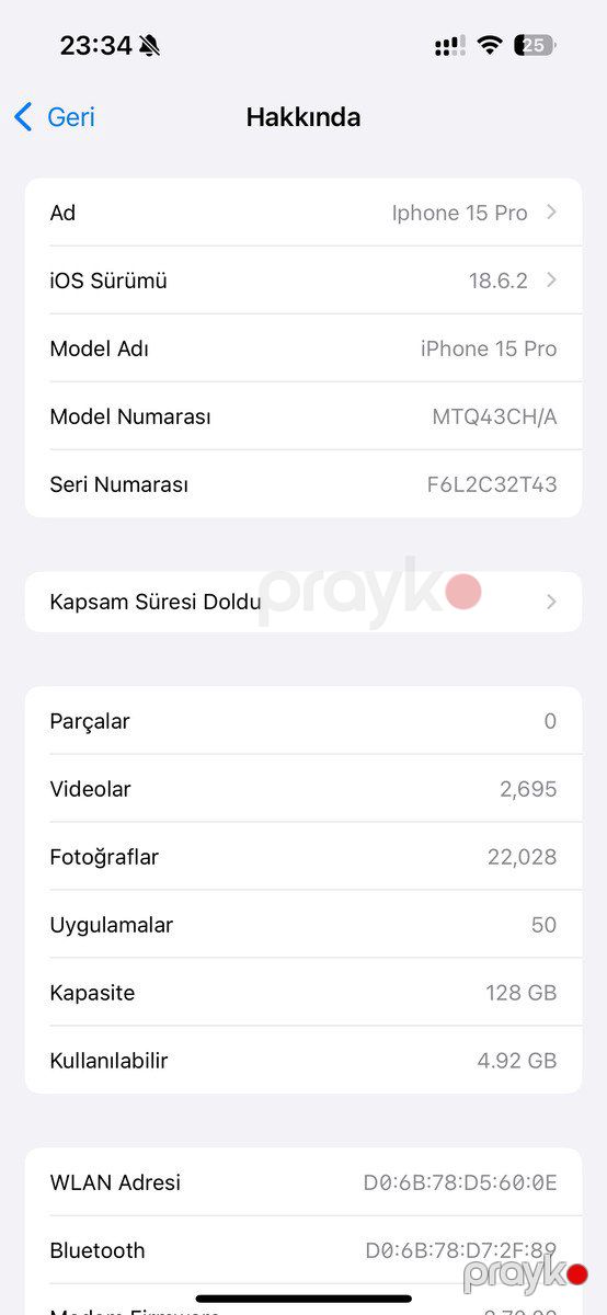 Apple iPhone 15 Pro Black Titanium 128GB/8GB — Smartfonlar, Bakı (5)