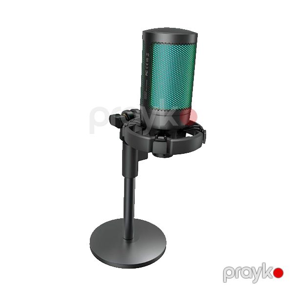 Porodo Gaming Professional RGB Condenser Microphone with Extension Stand Black — Mallar, Bakı (2)