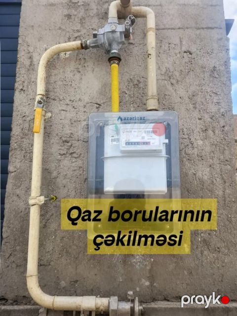 Qaz borularının cəkilməsi — Bakı