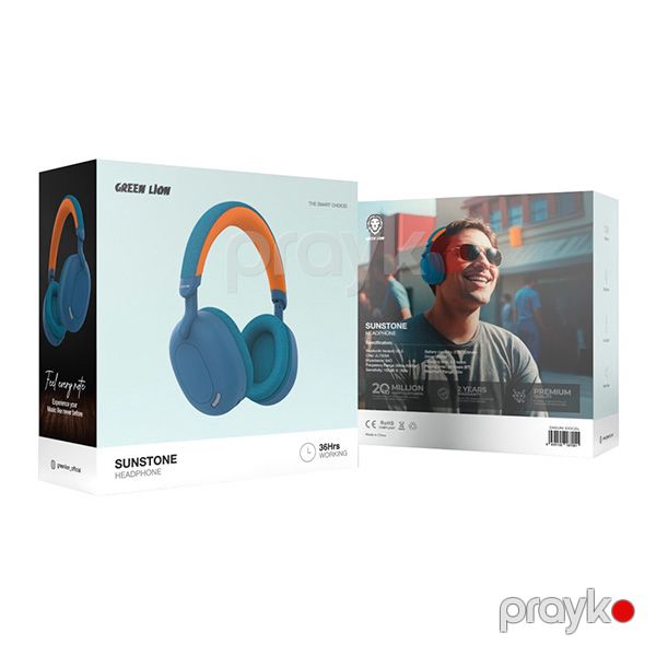 Green Lion Sunstone Headphone (Gnsunhdogbl) Blue — Mallar, Bakı (2)
