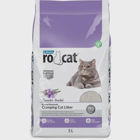 Rocat lavanda ətirli topalaşan pişik qumu, 5 l — Мысықтар