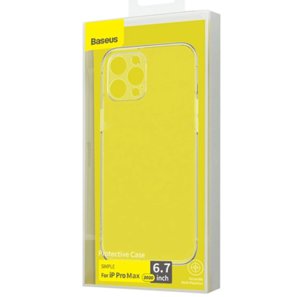 Baseus iPhone 12 Pro Max case Shining (Anti-fall) arapiph67n Clear — Mallar, Bakı (3)