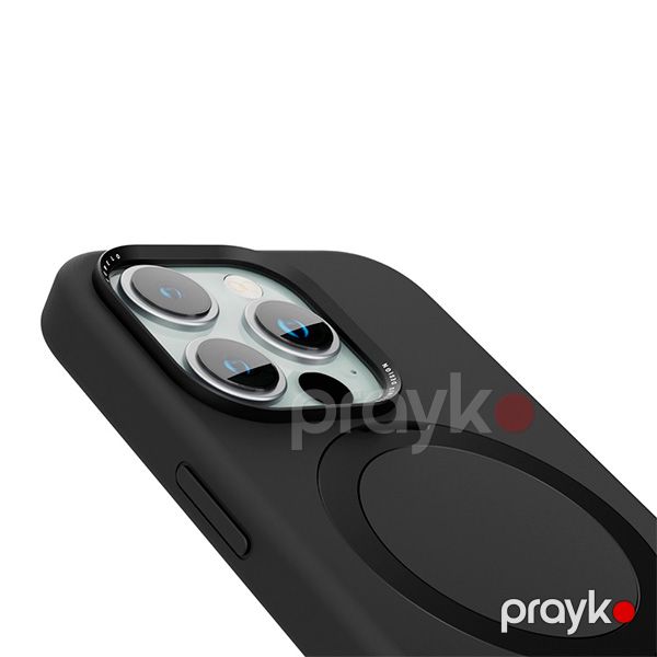 Levelo Iris Pro Liquide Silicone Case for iPhone 15 Pro Black — Mallar, Bakı (2)