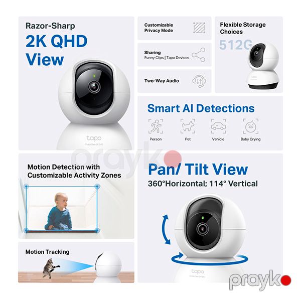 TP-Link Tapo C220 Security Camera Ağ — Mallar, Bakı (2)