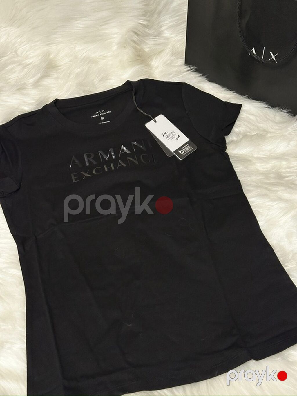 Armani Exchange qadın t‑şerti – qara - Brend: A|X Armani Exchange — Futbolka və polo, Bakı (2)