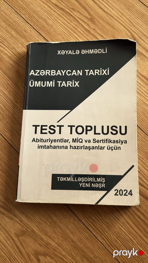 Məhsul: “Azərbaycan Tarixi – Ümumi Tarix. Test Toplusu” Müəllif — Bakı