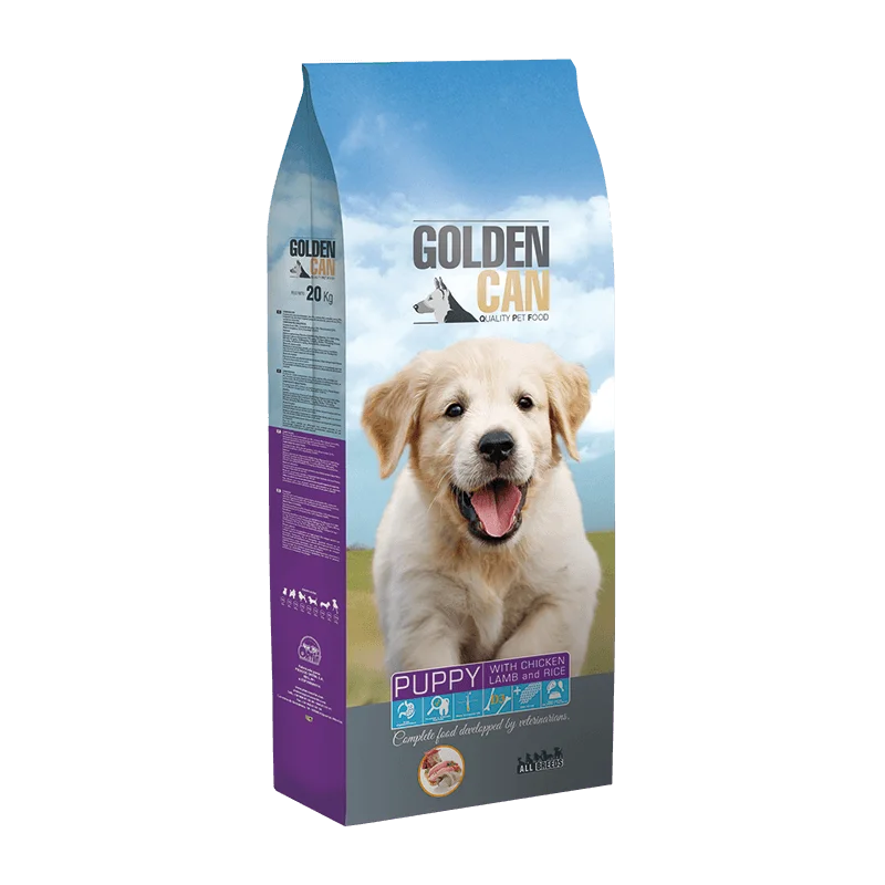 Ortin Colden Can Puppy, bala itlər üçün toyuq və quzu ətli quru yem (bütöv kisə, 20 kq) — Bakı