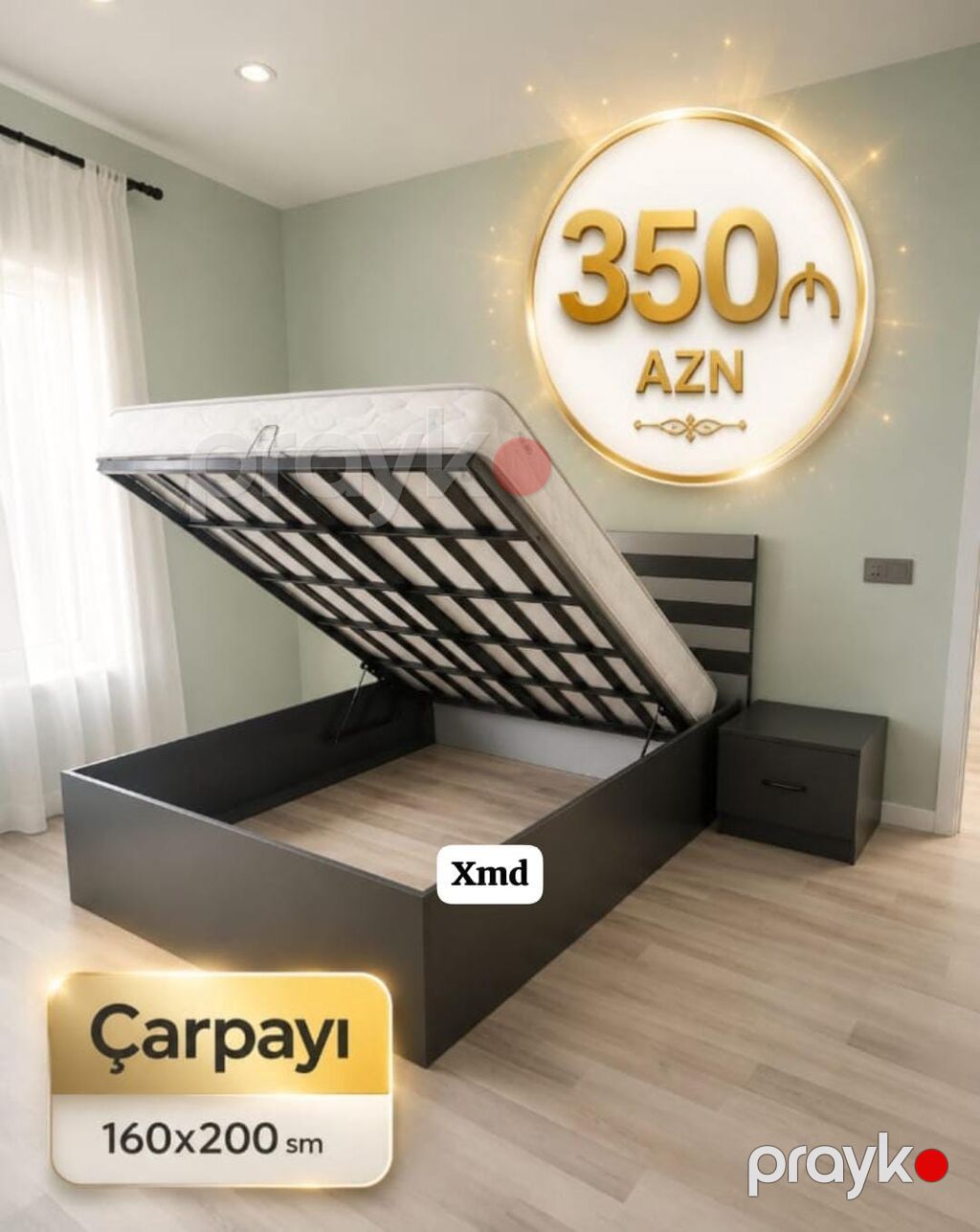 Tək nəfərlik çarpayılar – rəng seçimi mövcuddur - Bazalı və bazasız — Yataqlar, Bakı (3)