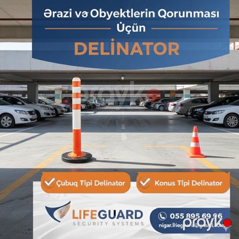 Yol delinatorları və konusların satışı