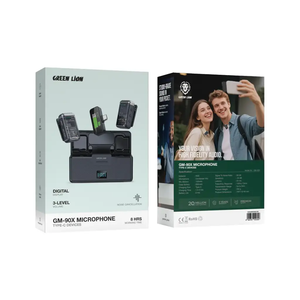 Green Lion GM-90X Microphone - Black Black — Bakı