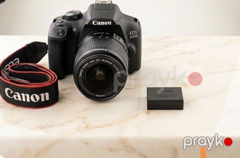 Komplektə daxildir: Canon EOS 2000D fotoaparat Orijinal batareya — Bakı