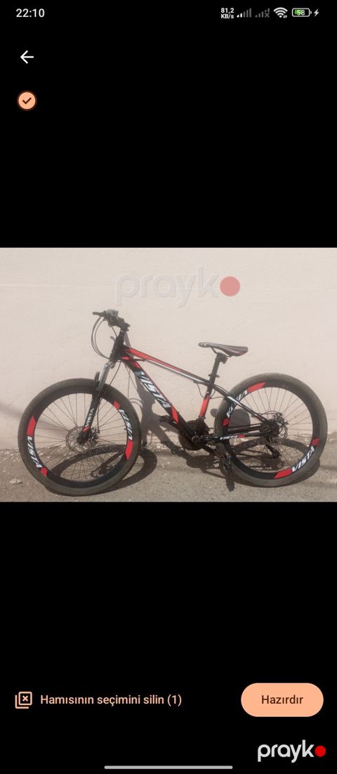 Vısta dağ velosipedi - Gödənək: Alüminium alaşımlı hardtail çərçivə — Bakı