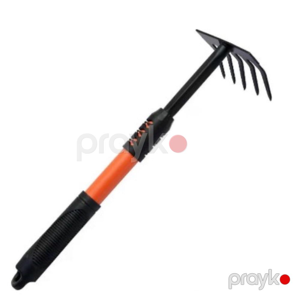 Bağ üçün mini dırmıq, uzadıla bilən, yumşaq rezin tutacaqlı, metal başlıq - prm_022 — Mallar, Bakı (2)