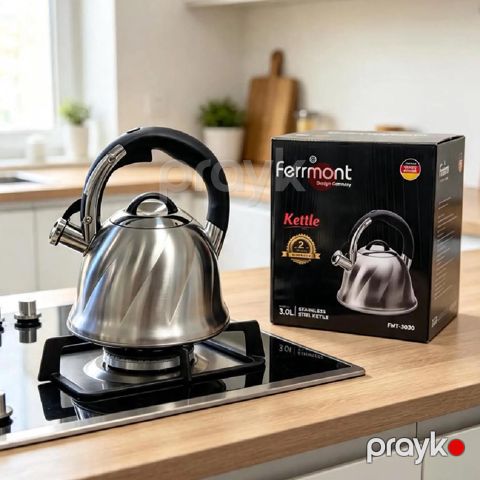 Çaydan Ferrmont FMT-3029, 3000 ml, Paslanmayan polad, Gümüşü — Bakı