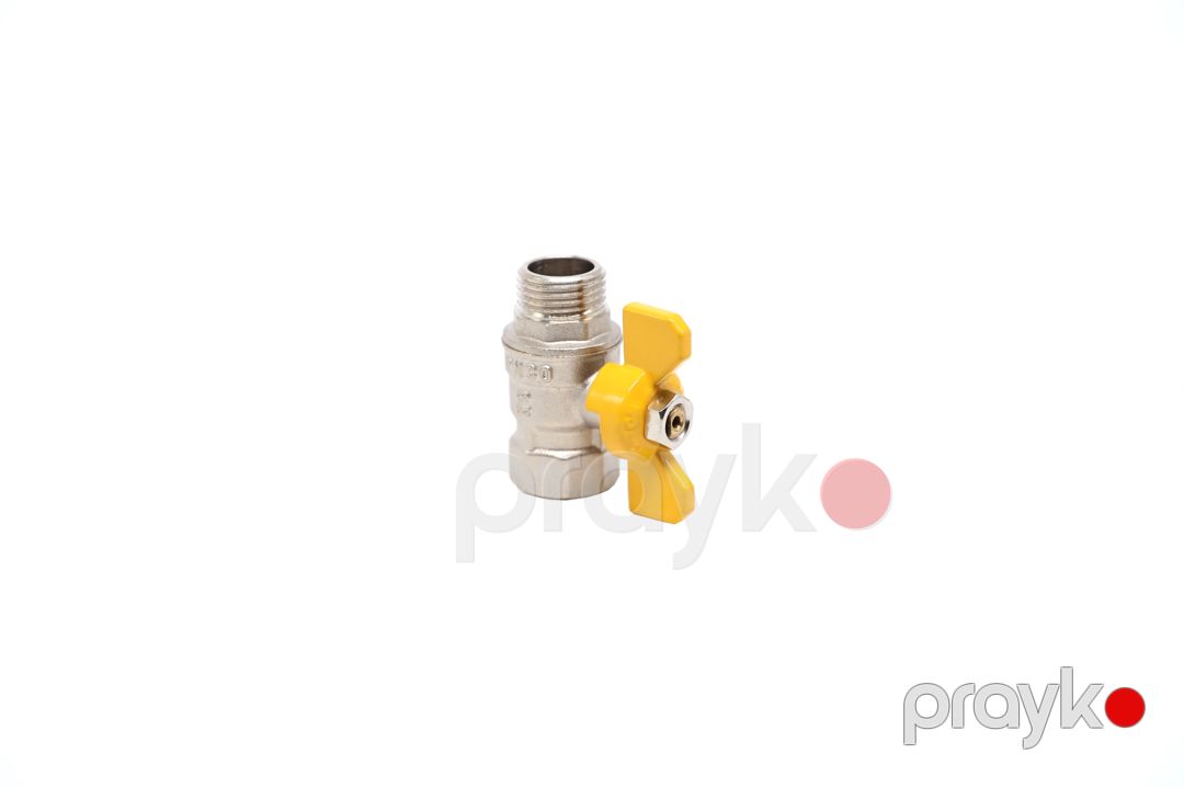 Gülben vintil kəpənək sarı F1/2*M1/2 GN34003 — Santexnika, Bakı (4)