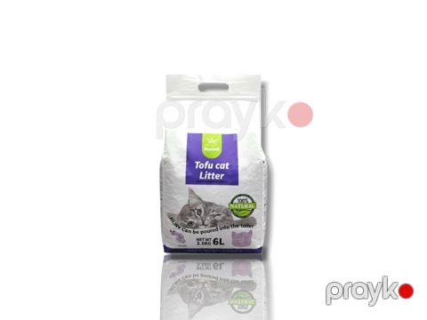 Hopdurucu doldurucu Nunbell Tofu Cat Litter pişiklər üçün, lavanda ətirli, 6 l — Bakı