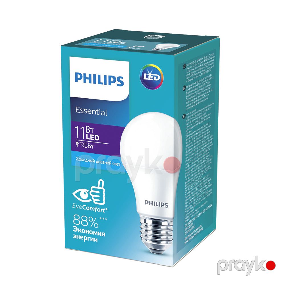 Phılıps essentıal LED bulb 11W E27 6500K 230V — İşıqlandırma, Bakı (2)