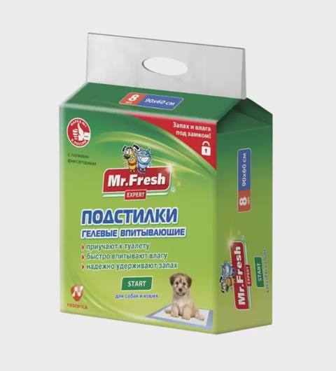 Mr. Fresh Expert Start, uducu gelli döşəklər, 90×60, 8 ədəd — Pişiklər