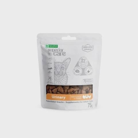 Nature’s Protection Superior Care Urinary, pişiklər üçün mükafat yeməyi, quş əti ilə, 75 q — კატები