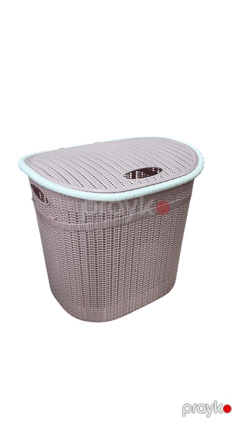 Çamaşır üçün səbəti EB-002, plastik, çəhrayı, 28 l — Bakı