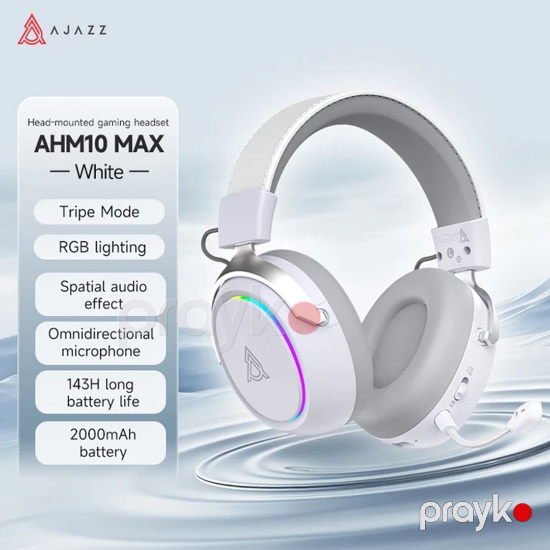 Ajazz AHM10 Max - White — Səs texnikası, Bakı (7)