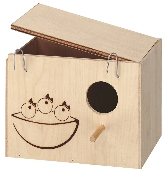Ferplast Nido Orta ölçülü açıq hava quş yuvası qutusu 19.5 x 14 x h 14 sm — Zoo.az