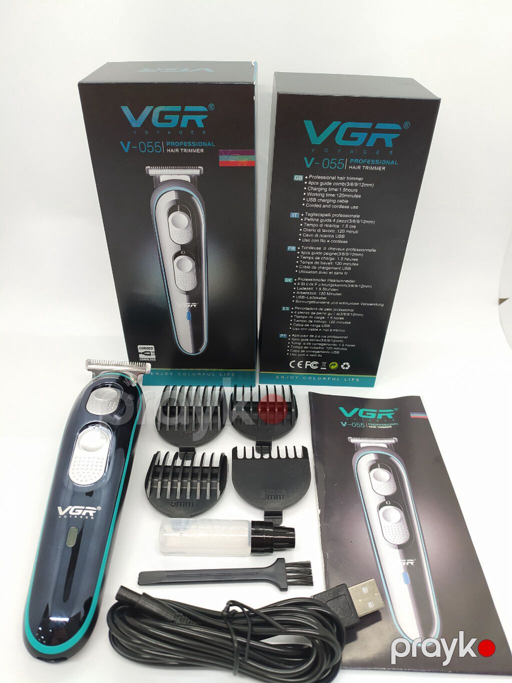 Saqqal üçün trimmer "VGR 055" / VGR 271" Cord Cordles 500mAh Metal — Saç kəsmə maşınları, Bakı (9)