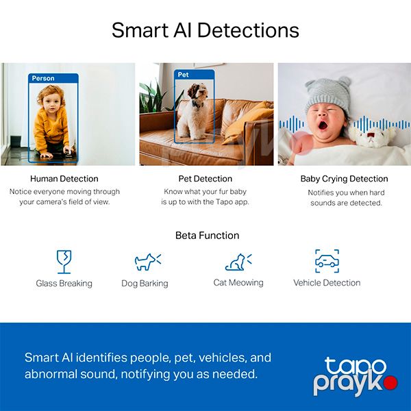 TP-Link Tapo C220 Security Camera Ağ — Mallar, Bakı (5)